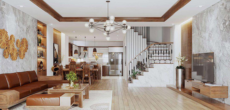 Thiết kế phòng khách đẹp hiện đại