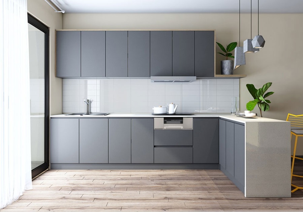 Tủ bếp nhựa Picomat phủ Laminate
